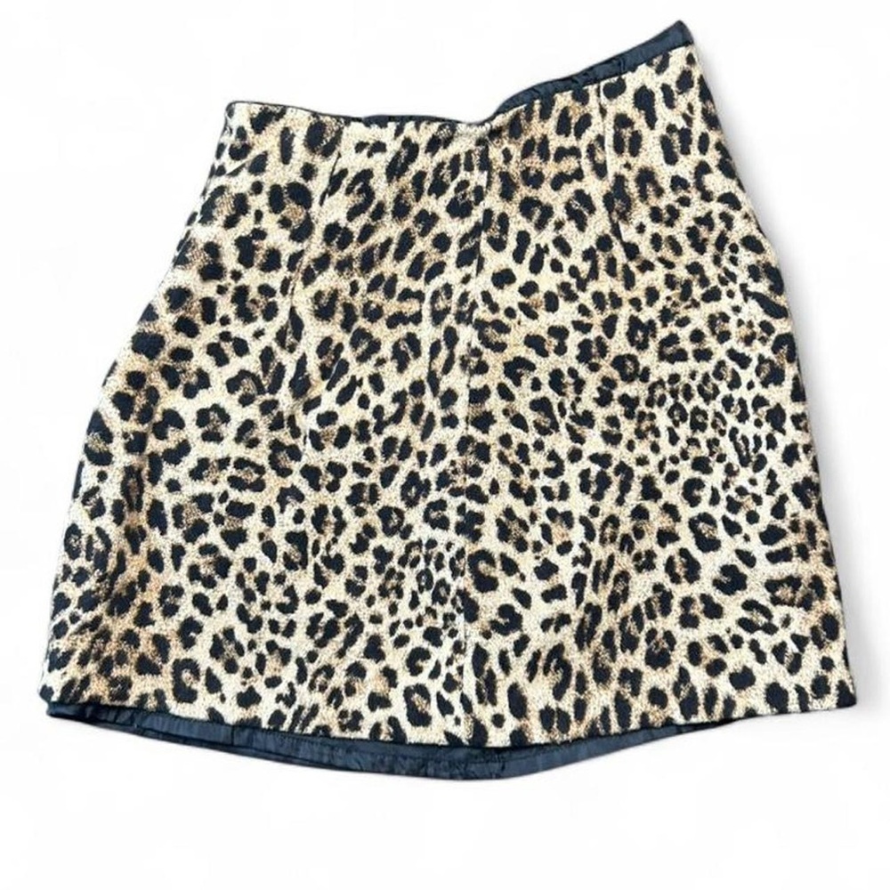 ZARA Leopard Print Mini Skirt – Size Small